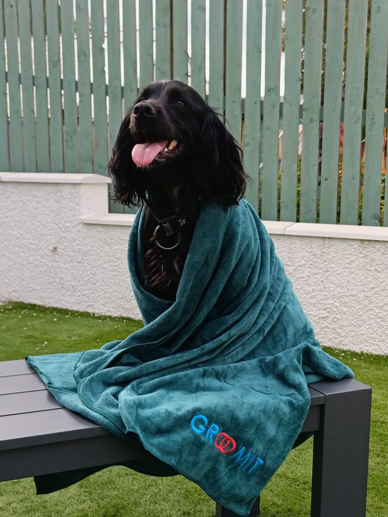 green towel